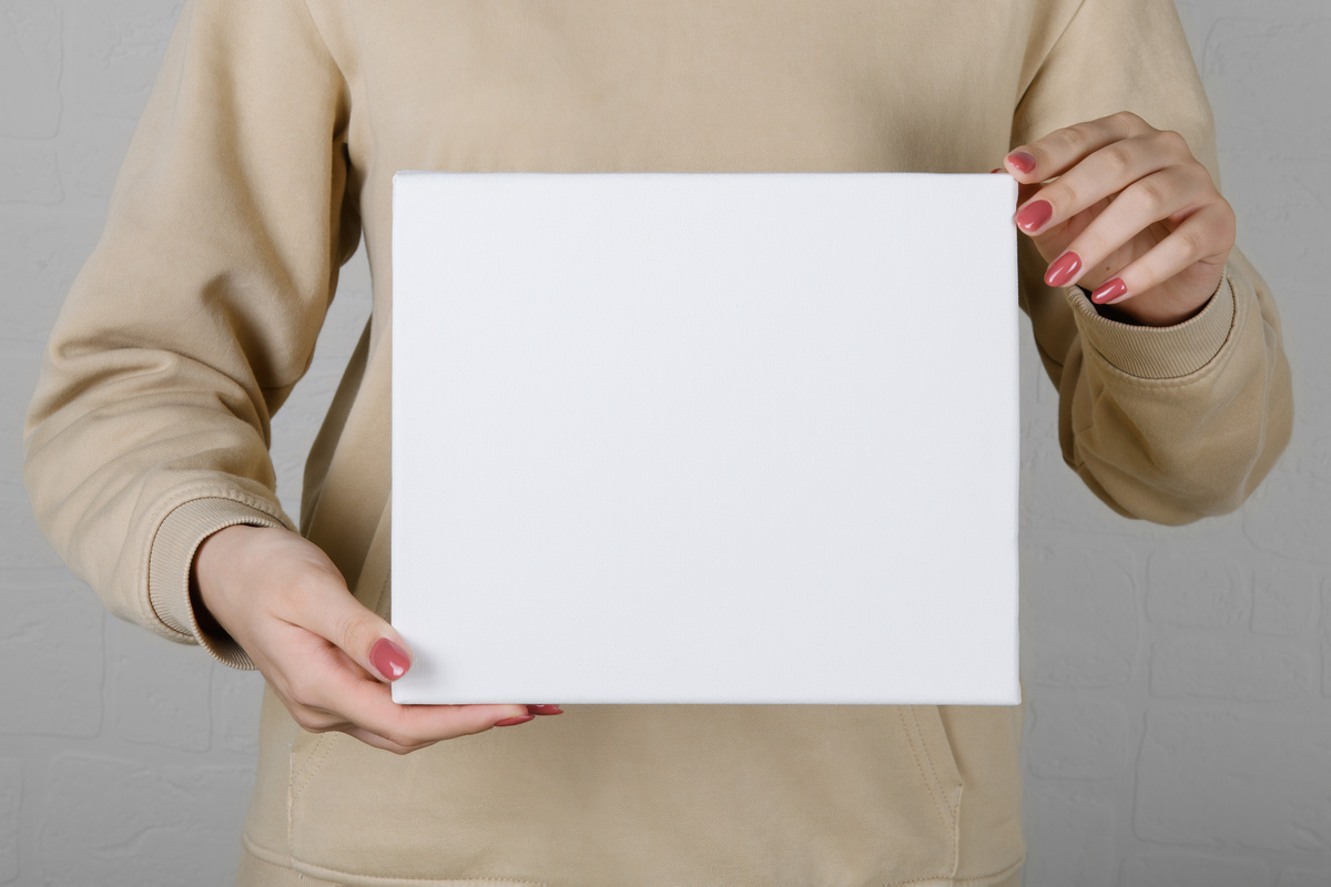 Person Holding Banner Branding Mockup 